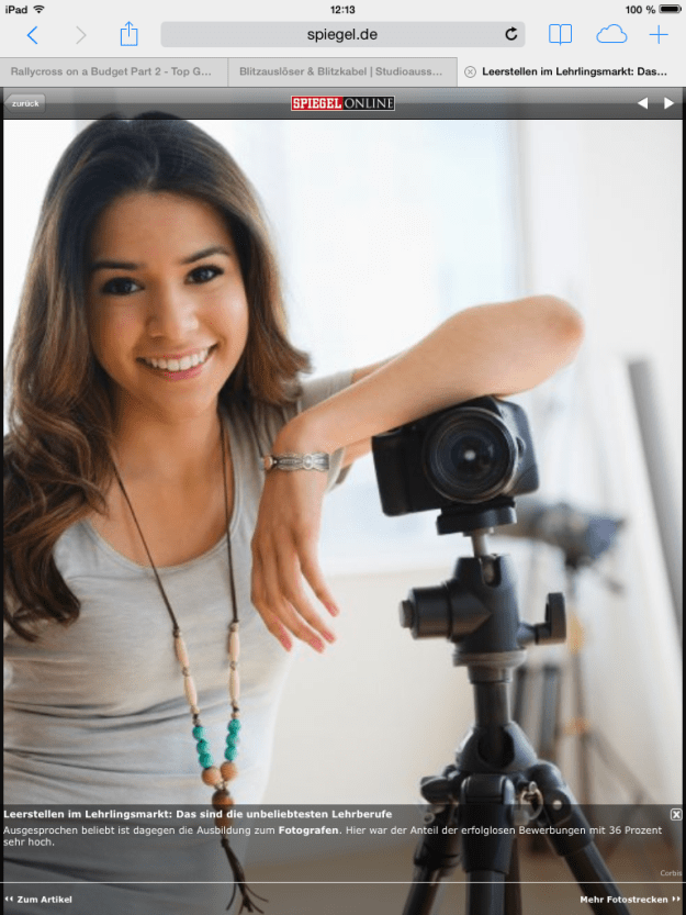 Screenshot von Spiegel.de